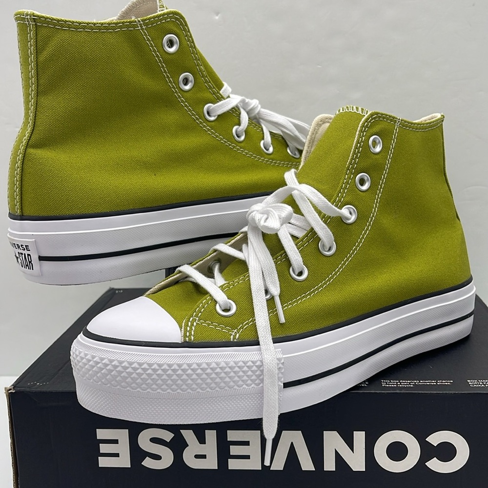 Converse WMNS High Top Platform Sneakers A08286F
CTAS LIFT HI MAGIC FOREST/WHITE - Picture 10 of 16
